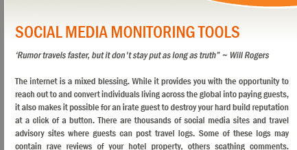 Social Media Monitoring Tools