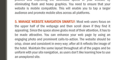 Top 10 eCommerce initiatives (tips) for Hotel Websites 