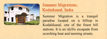Summer Migrations, Kodaikanal, India