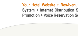 Your Hotel Website + ResAvenue = Internet Booking Engine + Payment Gateway + Global Distribution System + Internet Distribution System + Global Agent Commission Payment System + Search Engine Promotion + Voice Reservation Services = 100% Occupancy