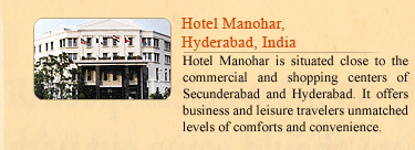 Hotel Manohar, Hyderabad, India