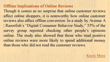 Offline Implications of Online Reviews