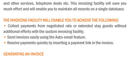 Invoice Effortless for Negotiated Group Reservations
