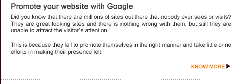 Promote your website with Google