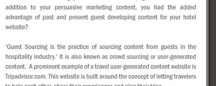 Guest Sourcing can Enhance your Hotel Website