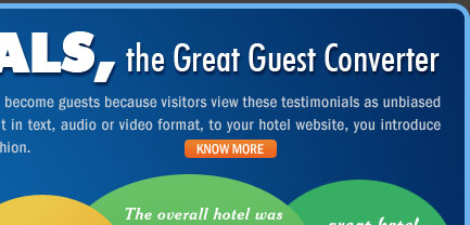 Testimonials, the Great Guest Converter