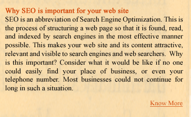 Why SEO is important for your web site