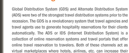 2009 GDS and ADS exceeds 2007 and 2008 booking volume