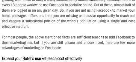 500 million and growing people use Facebook, do you really need more reasons to jump on the Facebook marketing bandwagon? 