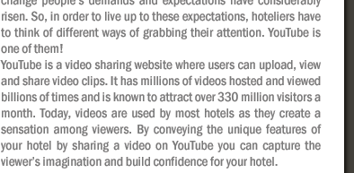 YouTube: A Unique Hotel Marketing Strategy