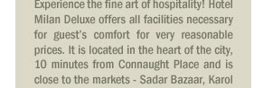 Hotel Milan Deluxe, New Delhi, Delhi