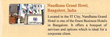 Nandhana Grand Hotel, Bangalore, India