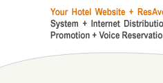 Your Hotel Website + ResAvenue = Internet Booking Engine + Payment Gateway + Global Distribution System + Internet Distribution System + Global Agent Commission Payment System + Search Engine Promotion + Voice Reservation Services = 100% Occupancy