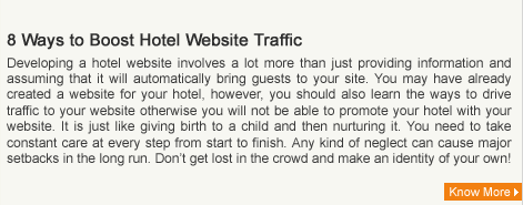 8 Ways to Boost Hotel Website Traffic