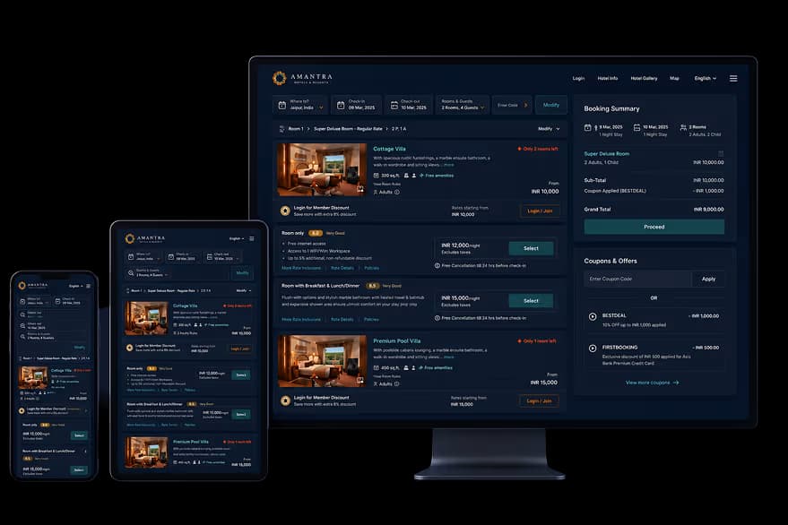 Responsive Booking Engine