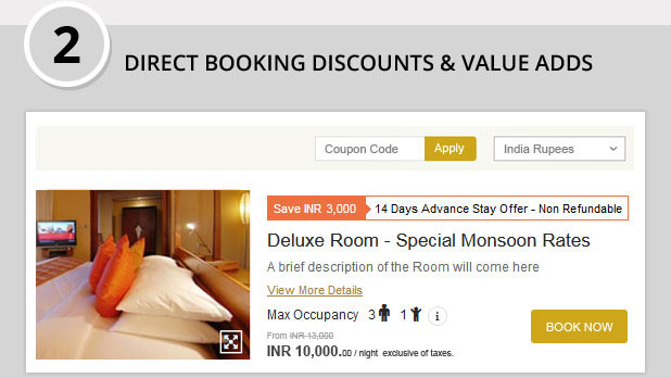 Direct Booking Discounts & Value ADDS