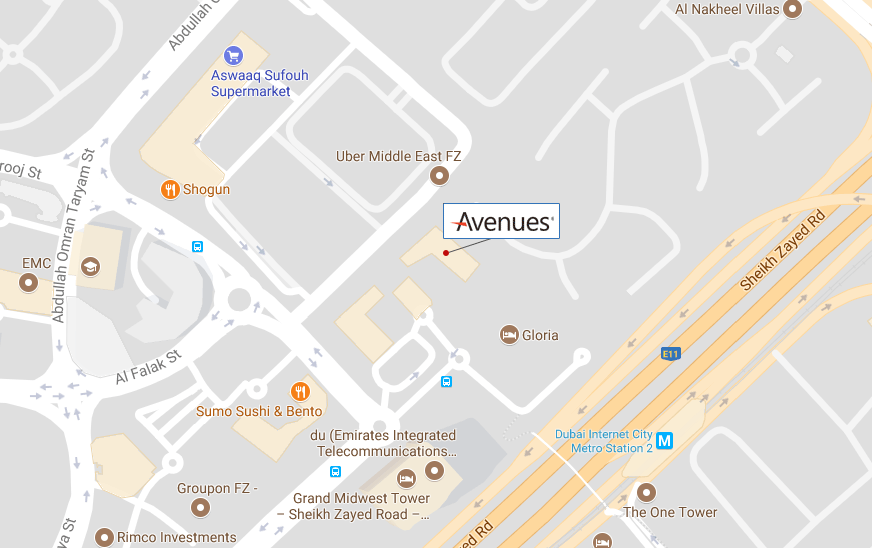 Dubai Office Location Map