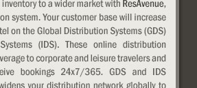 Electronic Distribution Systems offer Excellent Business Opportunities for Hoteliers