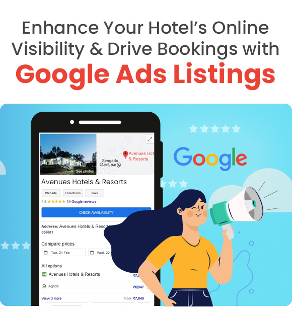 Enhance Your Hotel's Online Visibility & Drive Bookings with Google Ads Listings