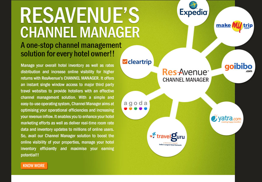 ResAvenue's Channel Manager: A one-stop channel management solution for every hotel owner!!