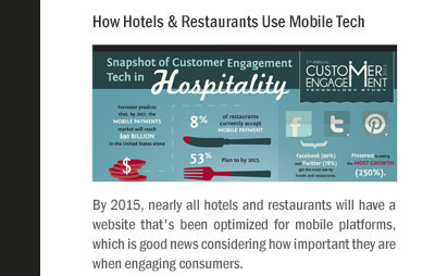How Hotels & Restaurants Use Mobile Tech