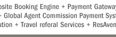 Your Hotel Website + ResAvenue = Website Booking Engine + Payment Gateway + Channel Connect + Global Distribution System + Internet Distribution System + Global Agent Commission Payment System + Voice Reservation Services + Search Engine Marketing + Virtual Reality Solution + Travel referal Services + ResAvenue PhonePay Solution = 100% Occupancy